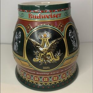 Budweiser Historical A & Eagle Series 1900 Edition Collector Holiday Stein